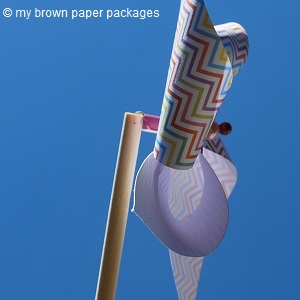 DIY Paper Pinwheel Assembly
