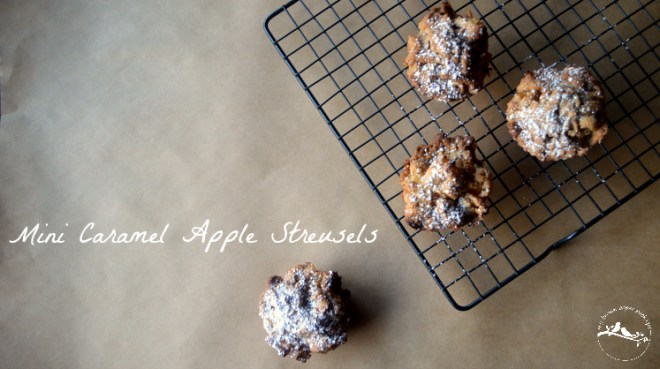 Recipe for my mini caramel apple streusals