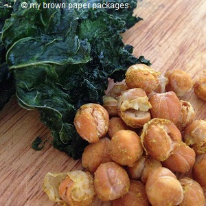 dehydrated food kale chickpeas