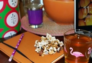 Balsamic Caramel Apple Popcorn