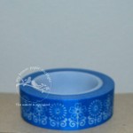 Blue Retro Flower Washi