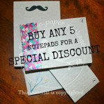 Discounted 5 Notepads