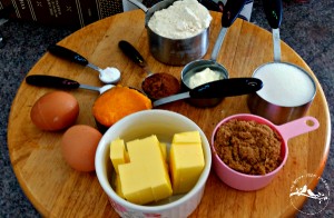 Chocolate Pumpkin Bread Ingredients