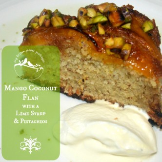 Mango Coconut Flan Recipe