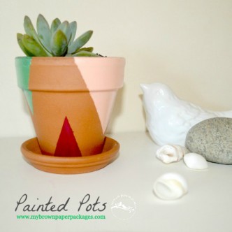DIY Painted Pots